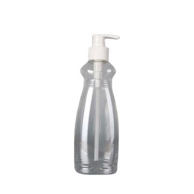 China Personal Care 60ml Shampoo And Body Wash Bottle Shoulder Round Transparent PET Plastic Bottle for sale