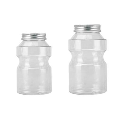 China food & Beverage Packaging 350ml 500ml 700ml Juice Beverages Food Milk Tea Pet Bottle Transparent Plastic Bucket Cup for sale