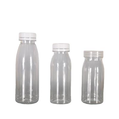 China Household Products Disposable Beverage Bottle Transparent Cover Food Grade PET Cup Coconut Milk Tea Plastic Bottle for sale