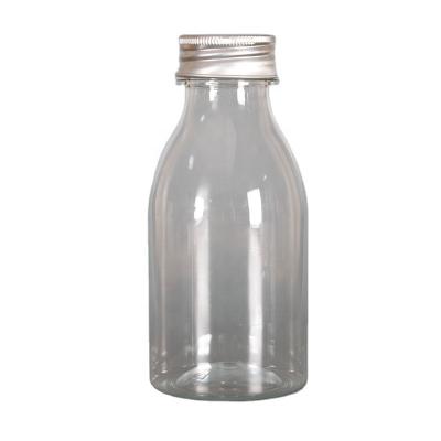 China 500ml Beverage Can Be Transparent Customized Aluminum Cap Around Bottle Milk Tea Wine Food Beverage Milk Plastic Tea Cup for sale