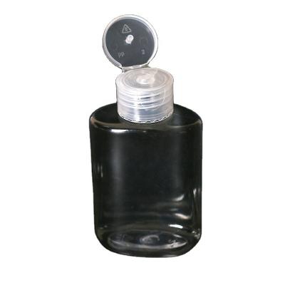 China Disinfect Press Top Sanitizer Shake Hand Bottle Transparent PET Body Oil Bottle for sale