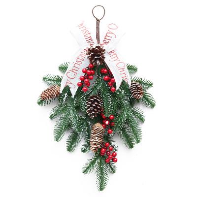 China Factory Sale 2021 Newest Christamas Home Decoration Customized Wall Hanging Decoration Xmas Wall Ornament Christmas Wreath for sale