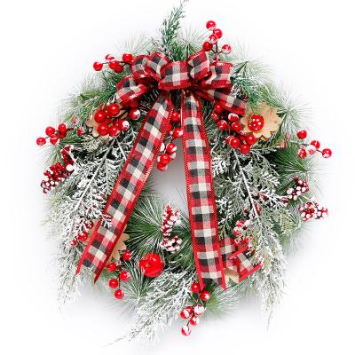 China Christamas Home Decoration Artificial Flower Door Decoration Christmas Decoration Supplies Christmas Wreath and Wreath for sale