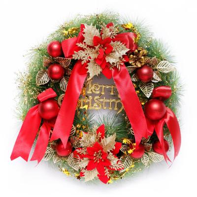 China Christamas Home Decoration In Stock Home Wedding Decor Wholesale Customized Cute Decorative Door Hanging Christmas Wreath for sale