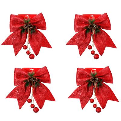 China Christamas Home Decoration New Arrival Bows Decorations Christmas Tree Hanging Christmas Tree Ornaments Butterfly for sale