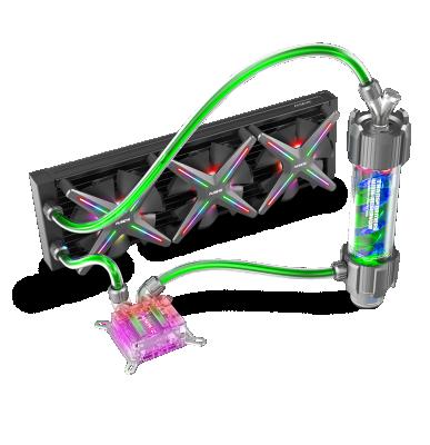 China Computer Case ALSEYE DIY 360 Liquid Cooling Fan Kit For Gaming Computer for sale