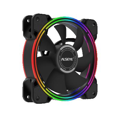 China Alseye Halo4.0 12V 120mm 4pin PWM Auto PC Computer Case RGB Fan for sale