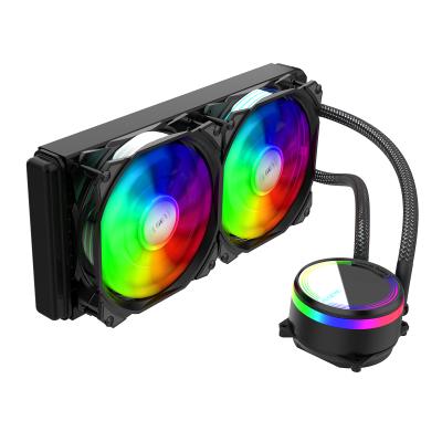 China Black Computer Case ALSEYE Max240 Case Fan Liquid Cooling Water Cooling With Remote Controller for sale