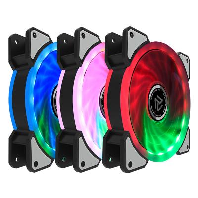 China Computer Case RGB Fan Kit Dual Gaming Ring Led 120mm Fan for sale