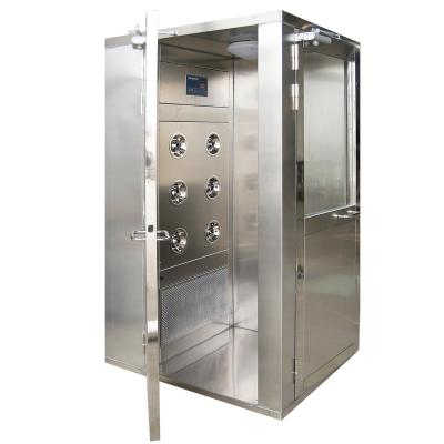 China Air shower to clean the dust on the clothes coupling air shower stainless steel modular electronic shower room for sale