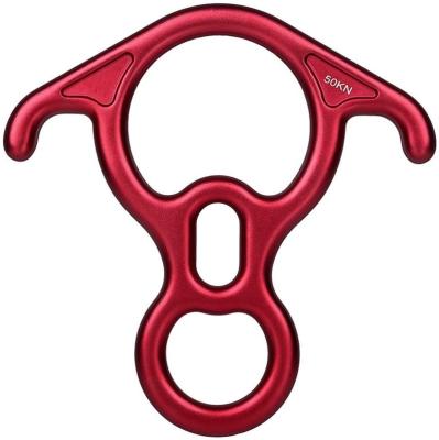 China Ailot 50KN Aluminum Alloy Lightweight Outdoor Rock Climbing Descender Aerial Yoga Rescue Figure 8 for sale