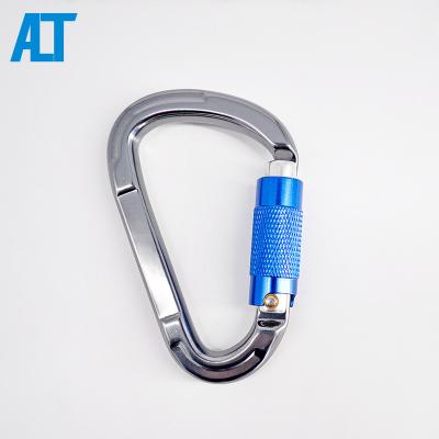 China Custom Hammock Climbing Aluminum Self-locking Outdoor Hook Camping 25Kn Activity Ailot Climbing Carabiner for sale