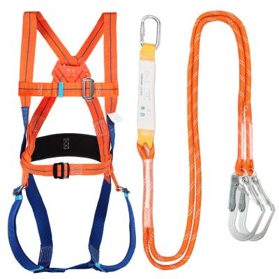 China High Waist Working CE UIAA Style Rescue Safety Rocky Mountain Climbing Rope Full Body Safety Harness Kit New for sale