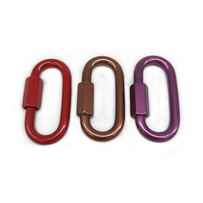 China Customized Colored Metal Plated Heavy Duty High Quality Heavy Industry Ailot Stainless Steel Carabiner for sale