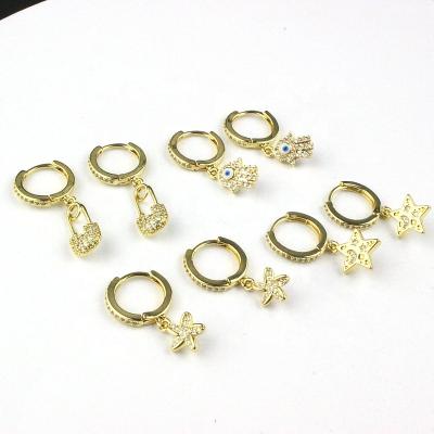 China CH-LHE0170 HOT CLASSIC! ! CZ charm earring, wholesale dangle earring, fashion CZ jewelry dangle earring for sale