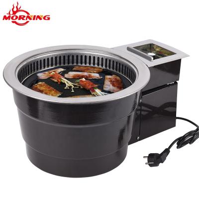 China Hot Sale Korean BBQ Grill Tabletop Smokeless Grill Portable Stainless Steel Charcoal Grill for sale