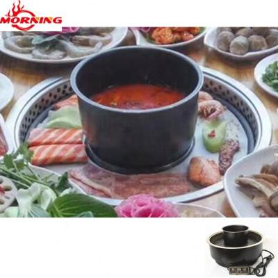 China Commercial BBQ Shop Equipment Dish for Electric BBQ Grill Chain with Lava Rock Stove for sale