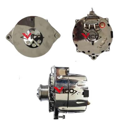 China Chrome Car Alternator 7127-SECN-100A1G 7127-SE105C 1-2400-11DR-3 Fits GM High Performance 12V 100A for sale