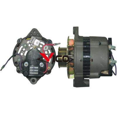 China Lester 12176 AC165617 M50924 M59207 1-1948-01MD Auto Alternator Fits Mercruiser 12V 65A for sale