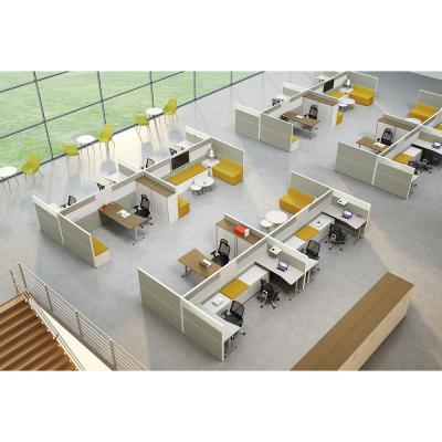 Chine Modern Modular Modern Office Cubicle Frame Furniture Workstations Set Office Partition à vendre