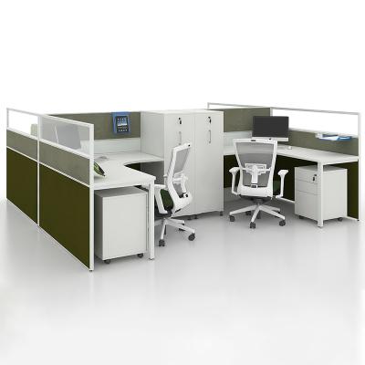 Chine Modular Modern Modular Office Workstation 4 Person Flexispot Compartment Standard Sizes à vendre