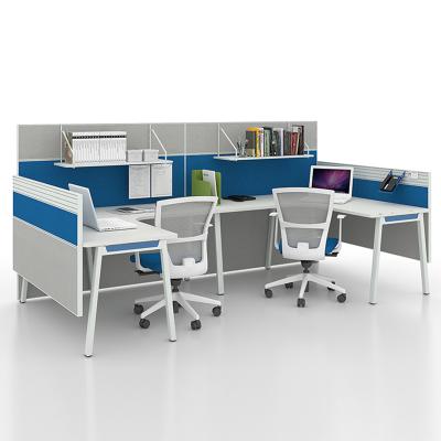 Chine Modern Frame Compartment Office Staff Office Cubicle Modular Furniture Partition Wooden Workstations à vendre