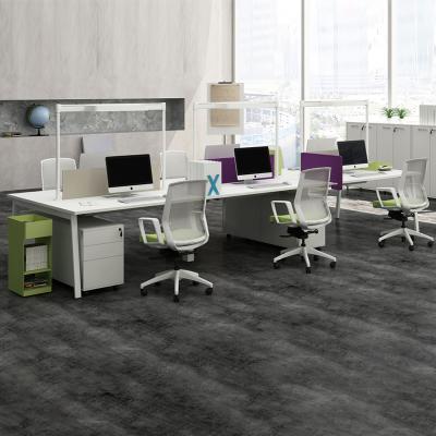 China Modern Modern Office Furniture Workstation Metal Legs Modular Desk 2 Person Te koop