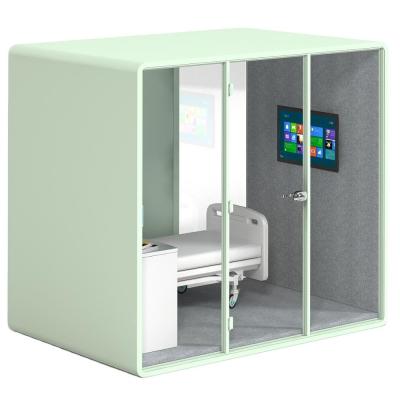 China Meeting Spaces High End Acoustic Silence Box Four Person Soundproof Closed Office Meeting Booth à venda