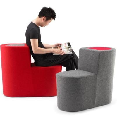 Chine Creative Design Public Stool Seating Office Reception Pouf Convertible With Notebook Corner Sofa à vendre