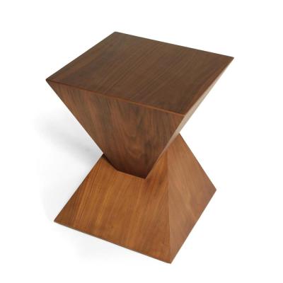 China New Ome Wood Furniture Bar Stool Table Sticker In Walnut Unique Scandinavian Style Wooden Chair Stool for sale