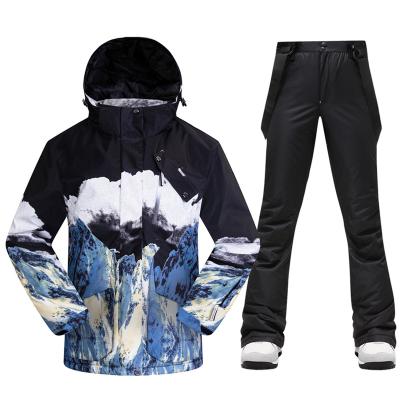 China Ski Suit Outdoor Ski Jacket Breathable Thick Warm Women And Female Winter Snow Suit Pants Snowboard Jacket Waterproof Windproof Pants for sale