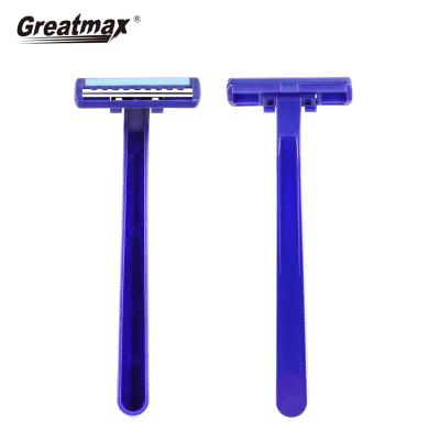 China Twin Blade Razor Back Men's Razor Blades Shaving Non Convertible Blade Razor Twin Blade Disposable Razor for sale