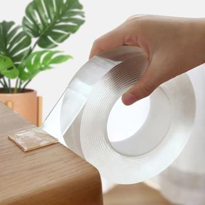 China 1/2/3/5M Nano Tape Double Sided Tape CCircles Multifunction Transparent Reusable Waterproof Double Sided Strong Adhesive Tape for sale