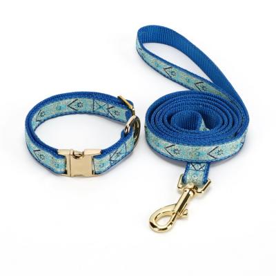 China Personalized 2022 Personalized Dog Collars Shape Pet Collars and Matching Style Leash Fashion Pet Collars for sale