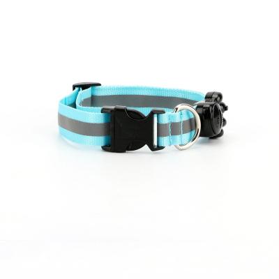 China Newest Design Personalized Dog Collar LED Nylon Glowing Dog Collar Pet Collar for sale