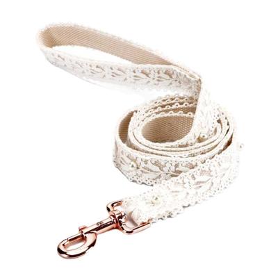 China DETACHED Pattern Floral Lace Customizable Dog Leash for sale