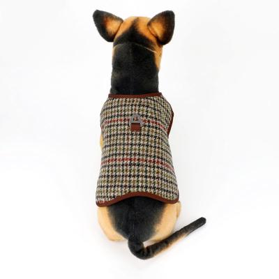 China Personalized Fashion Plaid Pet Clothes Pet Apparel Designer Dog Clothes for sale