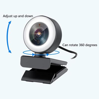 China For Android Laptop Windows 10 PC New Arrival 1080P Webcam Factory Computer Cam Ring Light Full HD High Quality Webcams With Microphone for sale