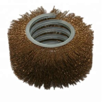 China Washing /polishing coil brush disc brushes screw rotary brush for sale