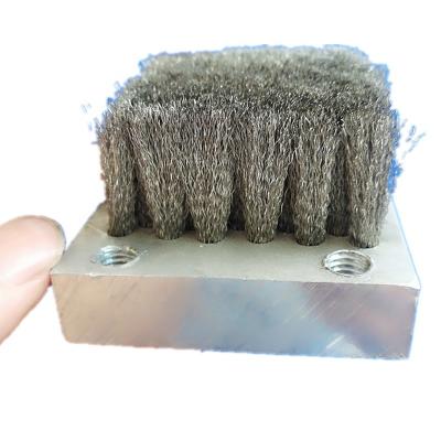 China Eco - Friendly 304 Stainless Steel Aluminum Wire Base Hand Polishing Brush for sale