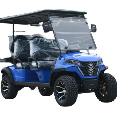 China QIFAN Golf Carts Electric 4 Seater Street Legal 48v Electric Golf Cart 165-70-R13 for sale