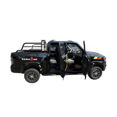 China Outdoor 4x4 electric pickup car with 4 seats double-row pickup truck and low-speed pickup truck for sale