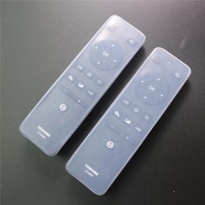 China Soft transparent waterproof soft silicone cover remote control use/transparent for 4K TV remote control for sale