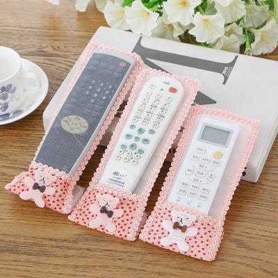 China New Soft Home Universal Bear Blanket Devices Cotton Quilted Remote Control Case for sale