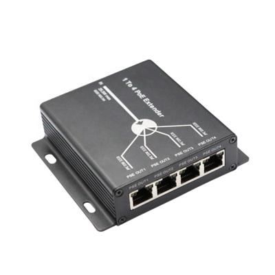 China LACP CCTV Accessories PoE Port Repeater 10/100M 4 PoE Supplement HY-E4-POE for sale