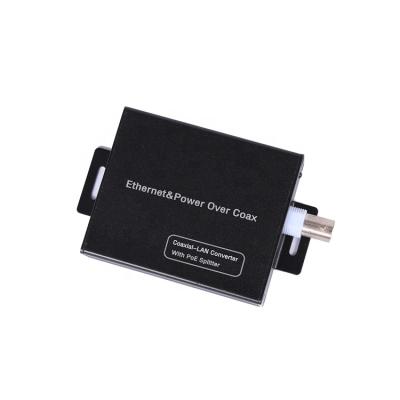 China Aluminum-alloy Single Channel HY-1301-POC Ethernet Over Coaxial Signal Converter for sale