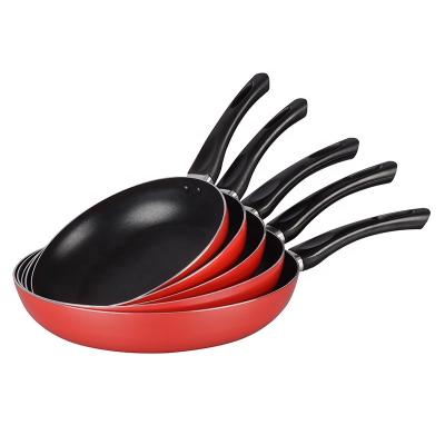 China Yiwu Traditional Kitchenware Aluminum Home Cookware Set of 3 Casserole Pots and Ceramic Nonstick Cooking Induction Frying Pan Sets for sale