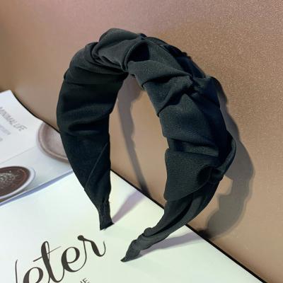 China Fashion new style headband korean style wide side bow headband fashion knotted headband factory wholesale for sale