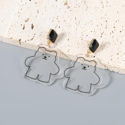 China Other Fashion Earrings Combine Small Drip Bear Earrings Female Part Cute Cool Earrings for sale