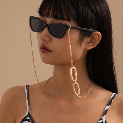 China Fashion Fashion Personality O Shape Glass Sunglasses Chains Holder For Women Hip Hop Decorations Hanging Around Neck Decorations for sale